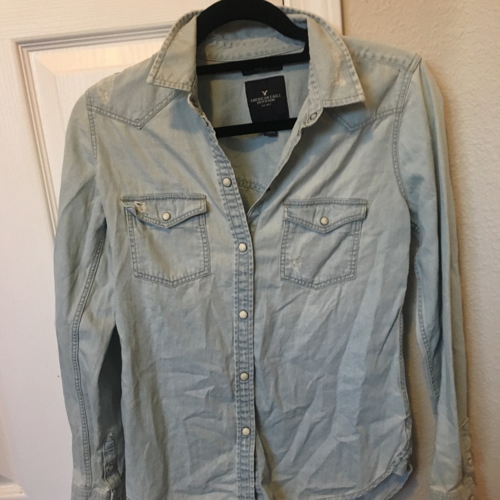 American eagle denim shirt